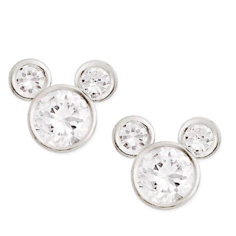 NWT Disney Sterling Silver Mickey Mouse Earrings!